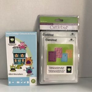 Cricut  & Cuttlebug Mini Monsters bundle